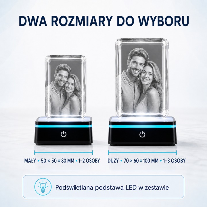 Prostokąt 3D — dwa rozmiary do wyboru